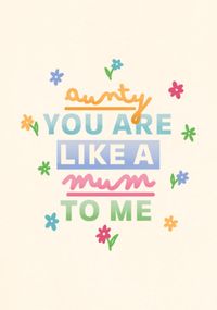 Tap to view Aunty like a Mum to Me Mother's Day Card