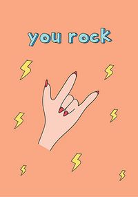 Tap to view You Rock Thank You Card