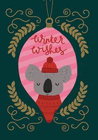 Tap to view Koala Winter Wishes Christmas Card