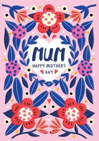 Tap to view Mother's Day Flowers Heart Card