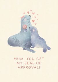 Tap to view Mum Seal of Approval Mother's Day Card