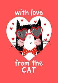 Tap to view With Love From the Cat Valentine's Day Card