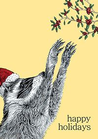 Tap to view Happy Holidays Raccoon Card