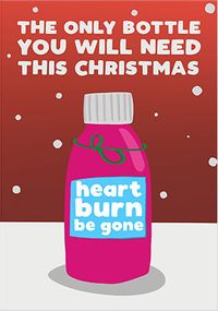 Tap to view Heartburn Be Gone Christmas Card