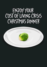 Tap to view Cost of Living Crisis Dinner Christmas Card