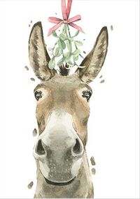 Tap to view Donkey Christmas Card