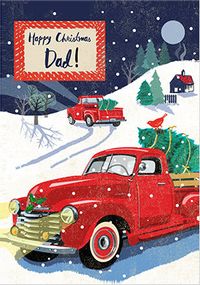 Tap to view Dad Truck Christmas Card