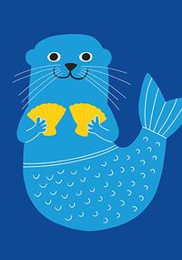 Tap to view Otter Mermaid Birthday Card