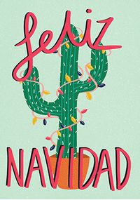 Tap to view Feliz Navidad Cactus Christmas Card