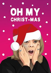 Tap to view Oh My Christ-mas Pam Gavin and Stacey Spoof Card