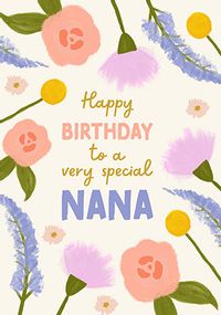 Tap to view Nana Soft Floral Birthday Card