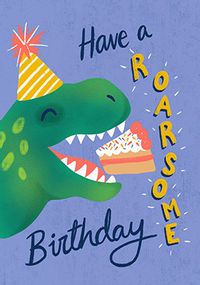 Tap to view Roarsome Birthday Personalised Birthday Card