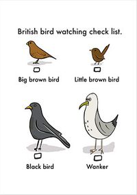 Tap to view Bird Watching Funny Birthday Card