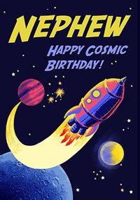 Tap to view Nephew Cosmic Birthday Card