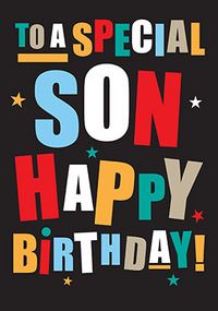 Tap to view Happy Birthday to a Special Son Card