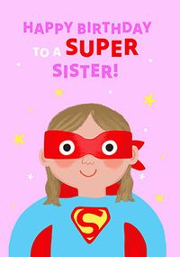 Tap to view Superhero Sister Birthday Card