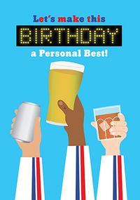 Tap to view Olympics Personal Best Birthday Card