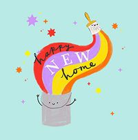 Tap to view Happy New Home Paint Can Card