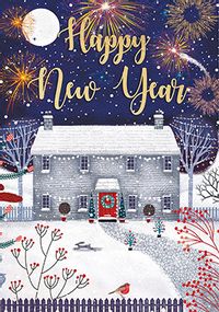 Tap to view Winter Scene Happy New Year Card