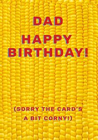 Tap to view Corny Birthday Card for Dad