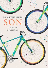 Tap to view Wonderful Son Cycling Birthday Card