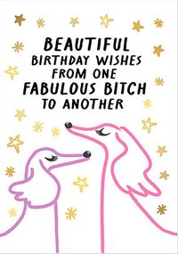 Tap to view From One Fabulous B*tch To Another Birthday Card