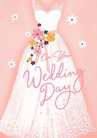 Tap to view Floral Dress Wedding Day Card