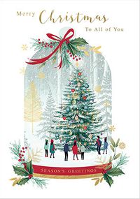 Tap to view Merry Christmas to all of you Snow Globe Card