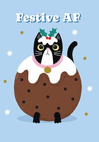 Tap to view Festive Af Cat Christmas Card