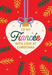 Tap to view Christmas Bauble Card for Fiancée