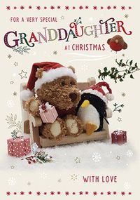 Tap to view Barley Bear Special Granddaughter Christmas Card