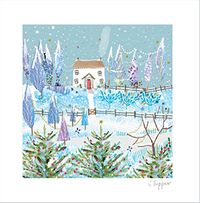 Tap to view Illustrated House Square Christmas Card