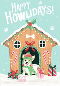 Tap to view Happy Howlidays Corgi Christmas Card