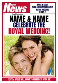 Tap to view Your News - Royal Wedding Couple