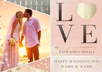 Tap to view All That Shimmers - Photo Upload Love Wedding Day Card