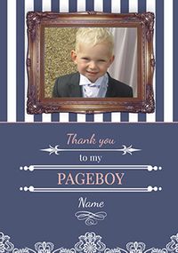 Tap to view Sail Away with Me - Pageboy Thank You Wedding Card