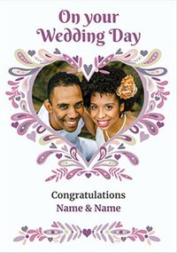 Tap to view Folklore - Wedding Card Heart Photo Upload