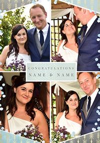 Tap to view Congratulations Multi Photo Wedding Card