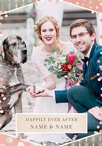 Tap to view Happily Ever After Photo Wedding Card