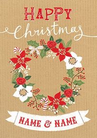 Tap to view Christmas Foliage Personalised Card