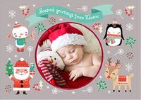 Tap to view Season's Greetings Childrens Photo Christmas Card