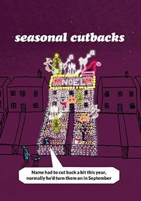 Tap to view Cutbacks Lights Christmas Card