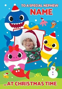 Tap to view Baby Shark Nephew Photo Christmas Card