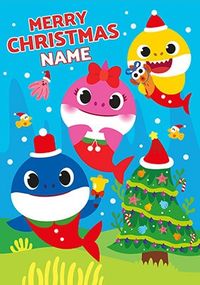 Tap to view Baby Shark Christmas Personalised Card