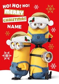 Tap to view Minions Personalised Christmas Card