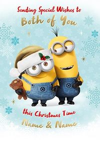 Tap to view Minions Both of You at Christmas Personalised Card