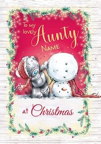 Tap to view Me To You - Lovely Aunty Personalised Christmas Card