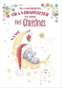 Tap to view Tiny Tatty - First Christmas Granddaughter Personalised Card