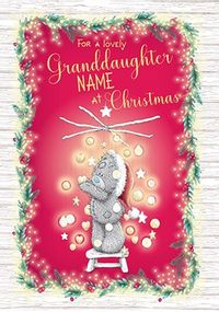 Tap to view Me To You - Lovely Granddaughter Personalised Christmas Card