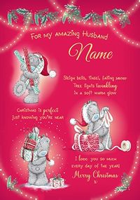 Tap to view Me To You - Amazing Husband Personalised Christmas Card